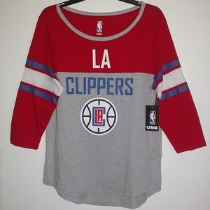 Ultra Game NBA Women's 3/4 Long Sleeve Tee Shirt